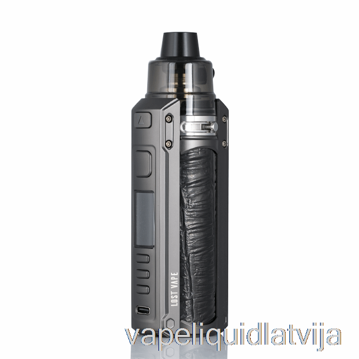 Pazaudēts Vape Ursa Quest 100w Pod Mod Komplekts Gunmetāla / Reljefa āda Vape šķidrums